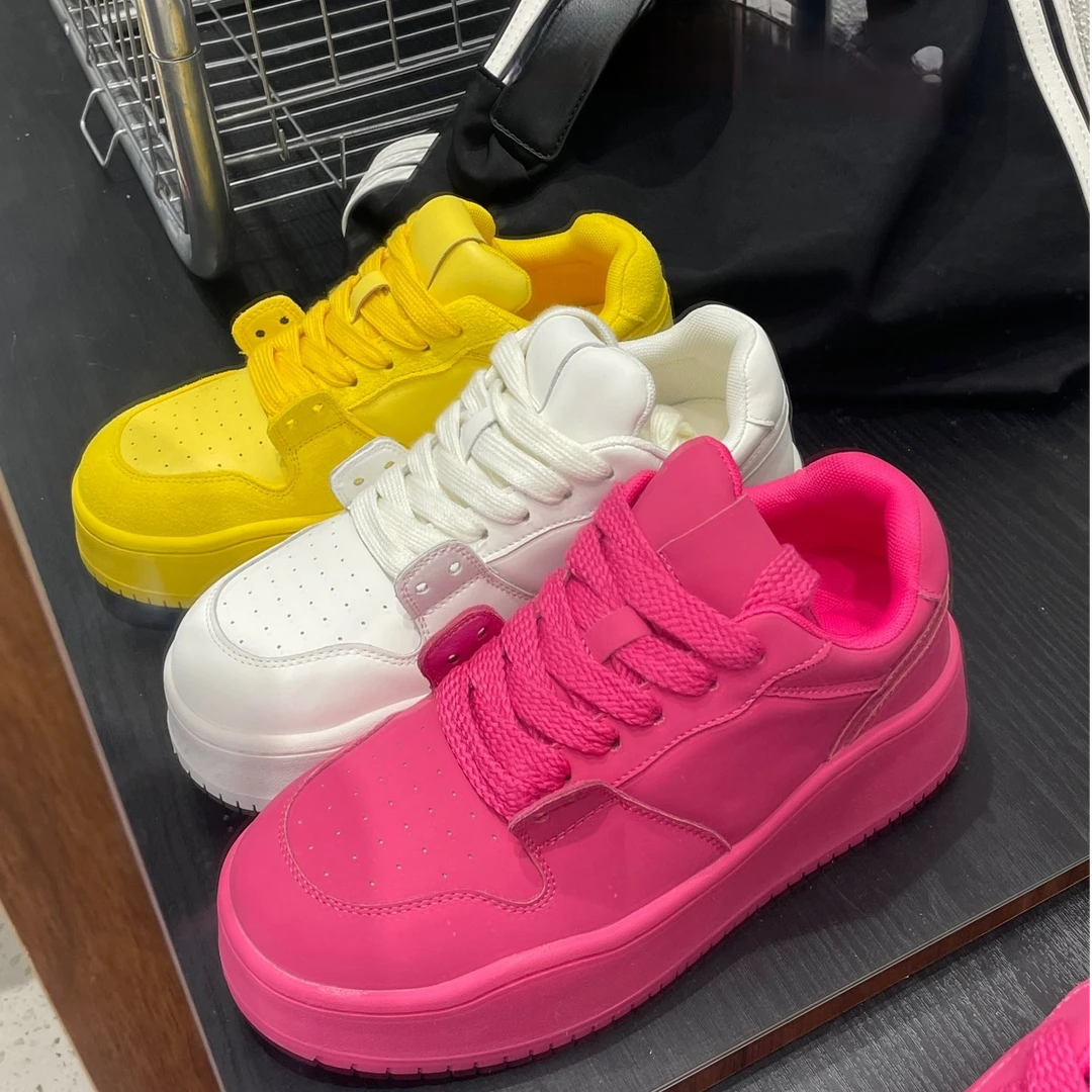 隐形增高七厘米潮流百搭透气厚底增高板鞋休闲情侣鞋多巴胺潮鞋