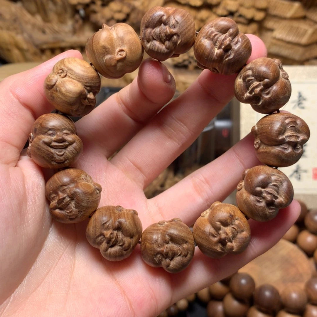 【闪购商品】檀香木手串/手链弥勒微瑕