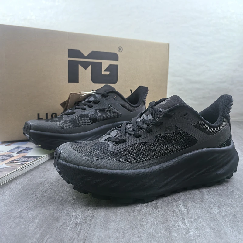 外贸欧洲单网面透气越野跑鞋4E宽楦鞋男防滑户外徒步大码运动鞋女