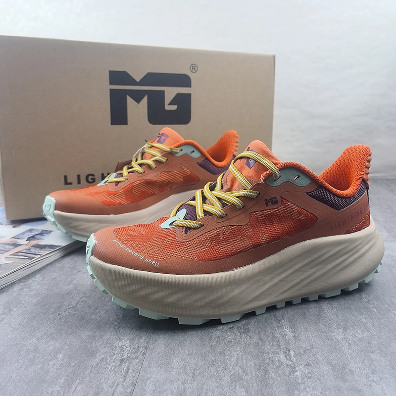 外贸欧洲单网面透气缓震越野跑鞋户外徒步运动鞋女脚胖4E宽楦鞋男