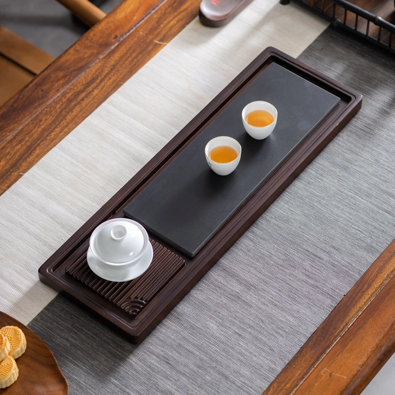 悟物创意茶盘家用茶海电木款茶托盘干泡台迷你小茶台新款一人多用