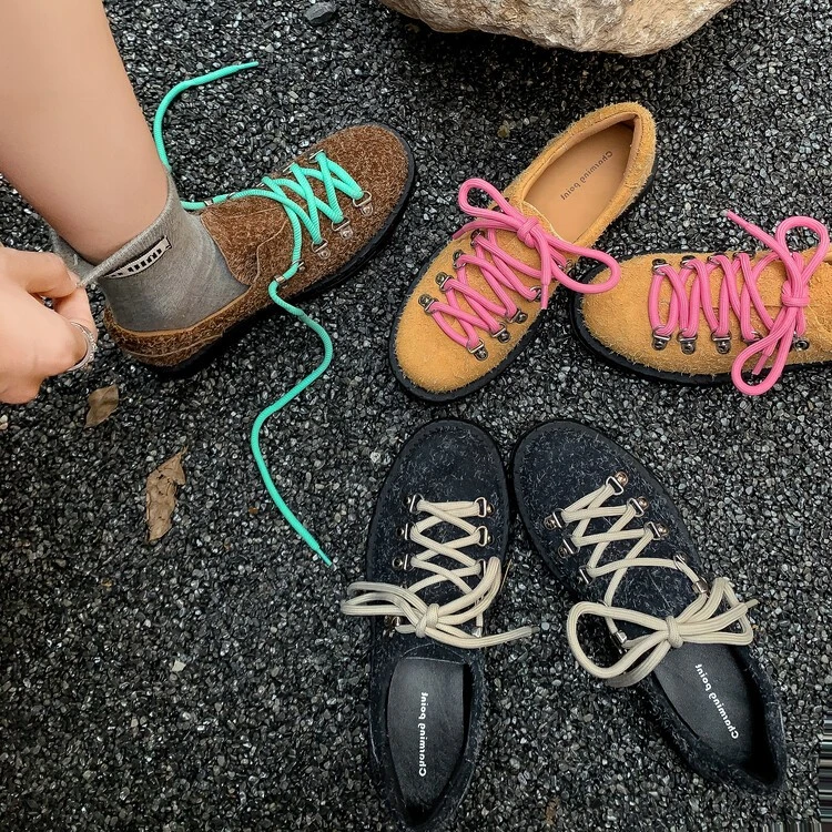 【指念】休闲复古穆勒鞋平底单鞋透气24秋冬新款女鞋运动鞋百搭潮鞋