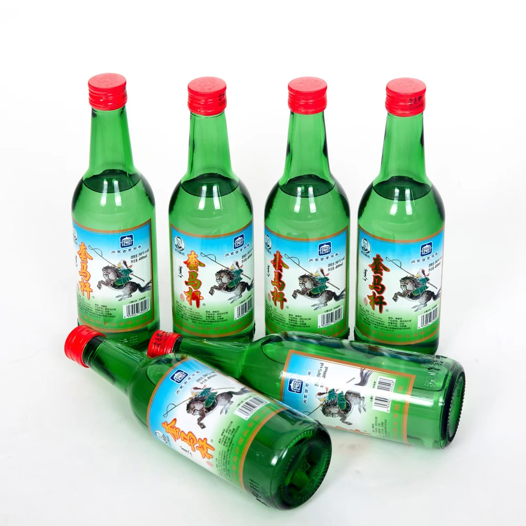 套马杆老马甄选八两 清香型固态法白酒 巴林草原特产6瓶50度400ml