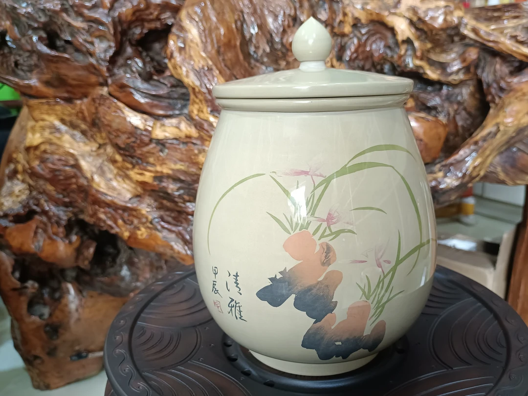 精品 亮光散茶罐