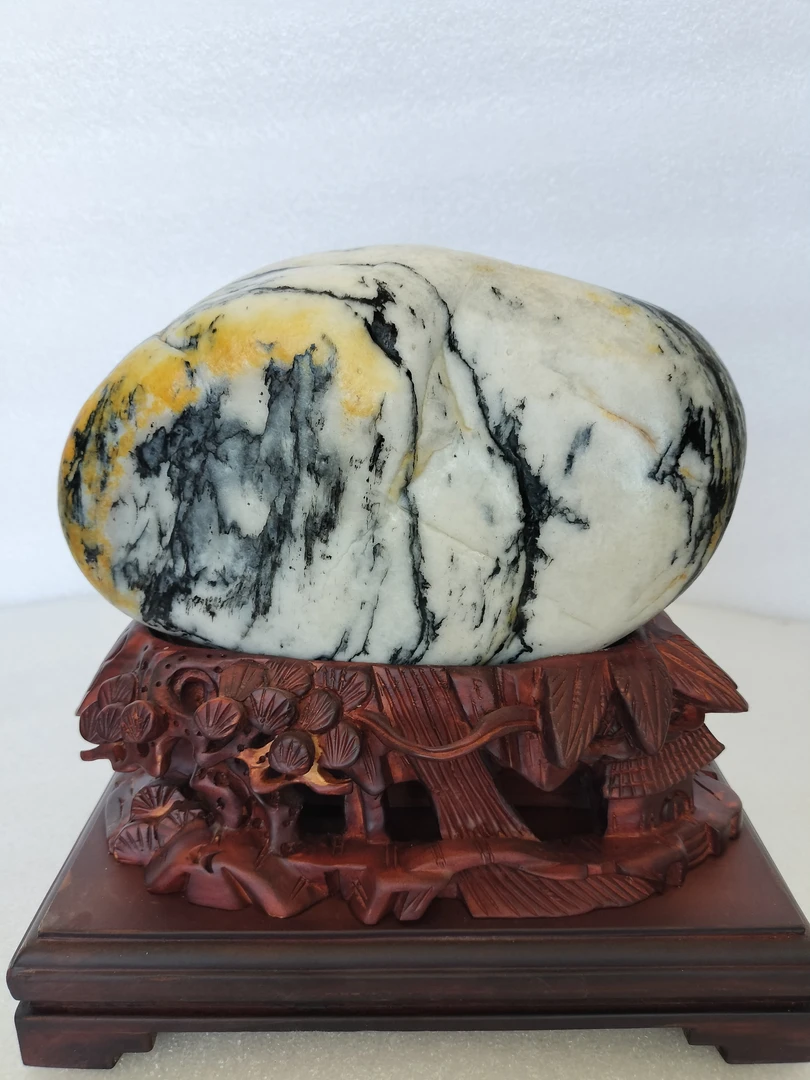 国画摆件雕刻摆件欣赏石奇石景观石石头记