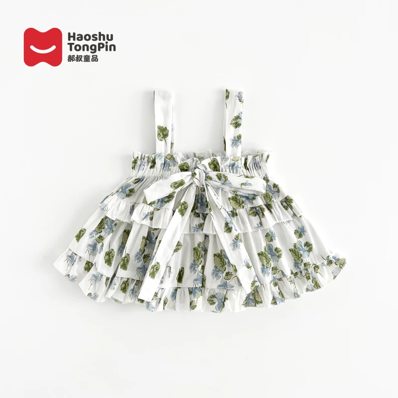 郝叔童品HP4261女童吊带背心2024夏装新款小女孩夏季时尚洋气上衣