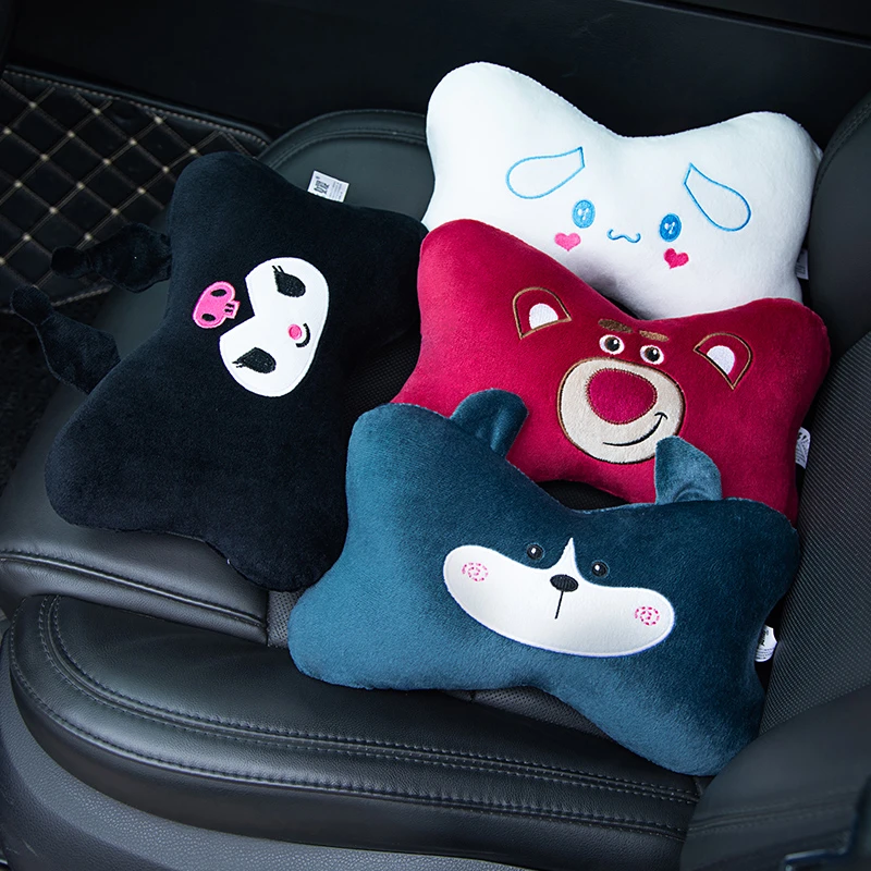 汽车头枕小车护颈枕靠枕抱枕车用腰靠卡通可爱网红车枕四季通用