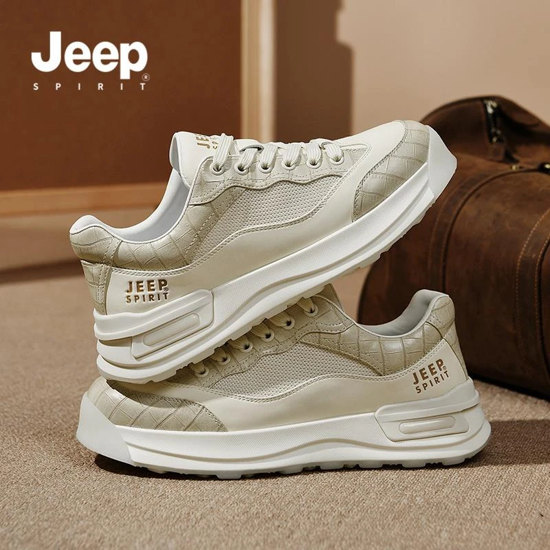 JEEPSPIRIT吉普男鞋官方专卖店小白鞋男款鞋2025年春秋新款休闲鞋