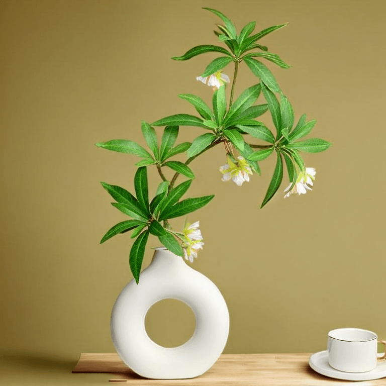 仿真水石榕花新中式禅意绿植手感插花绿叶婚庆摄影造景假花