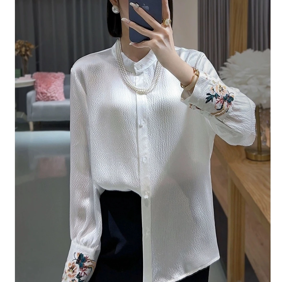 2025新款早春新中式国风别致衬衫-25198