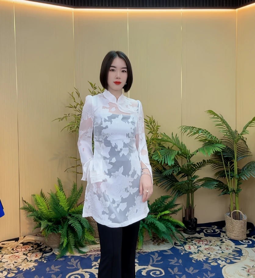 25228-2025夏季新款高端奢华中式国风中长款旗袍上衣