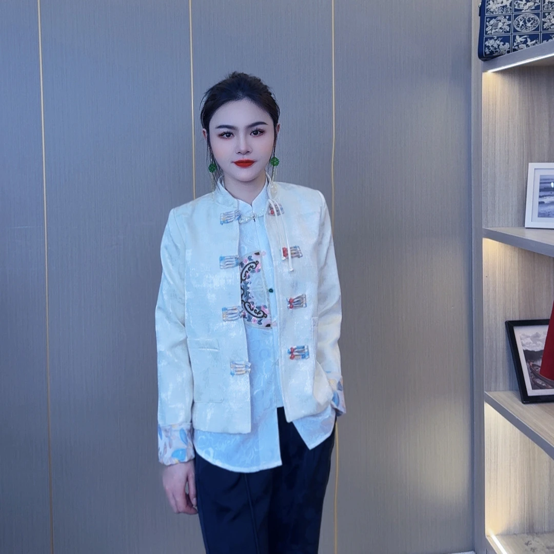 ML-2025新中式国风轻奢高级感小众设计外套女-1109