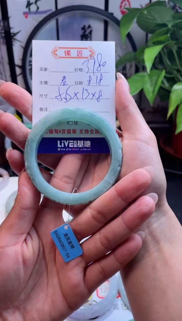 【闪购商品】翡翠手镯未镶嵌6  翡翠手镯  56
