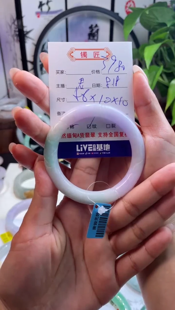 【闪购商品】翡翠手镯未镶嵌5  翡翠手镯  56