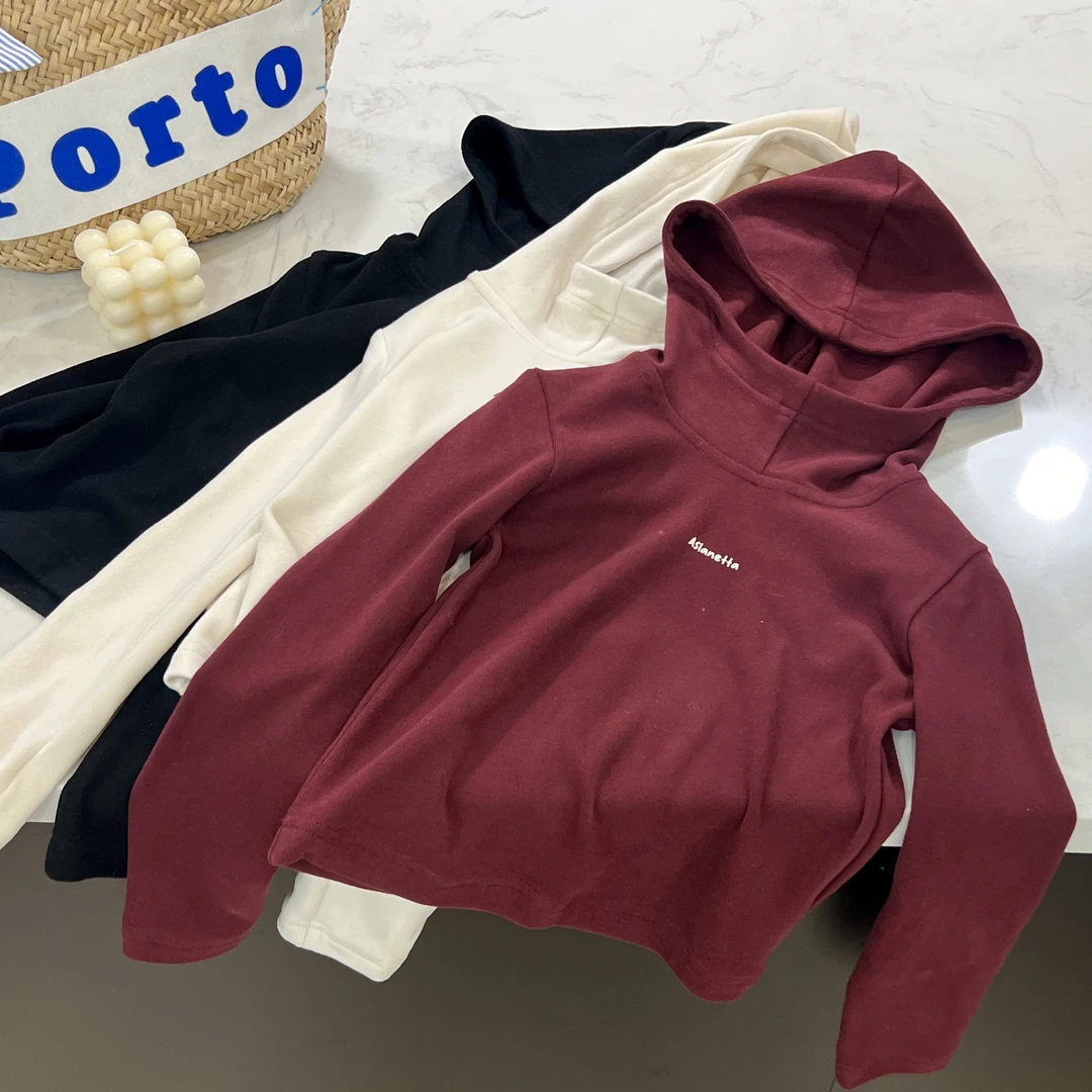 【现货】Leomama童装女童连帽卫衣外套秋装女大童秋季休闲运动上衣