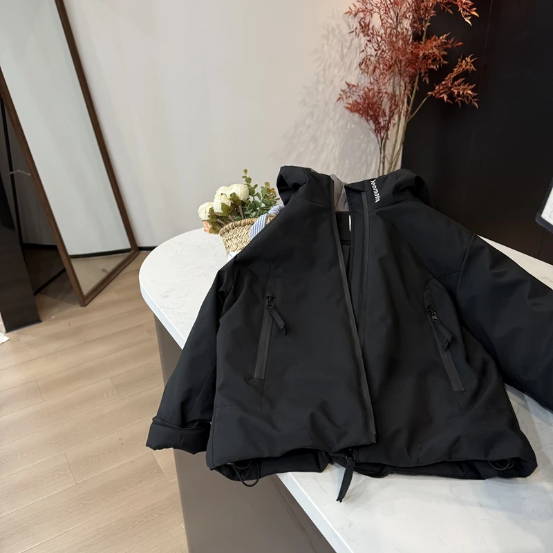 现货leomama【足够高级】儿童羽绒服90白鸭绒女童中长款冬加厚外套