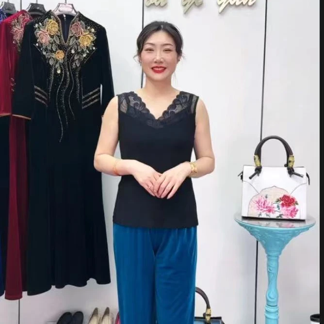 37330吊带背心显瘦洋气妈妈春款无袖内搭时尚大码