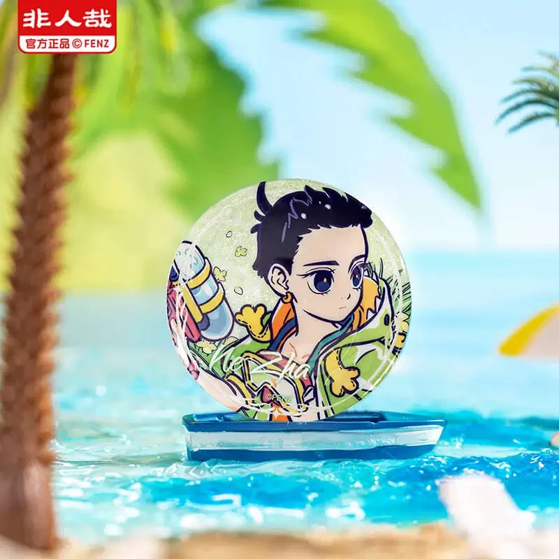 非人哉【夏日沙滩系列】马口铁徽章动漫周边吧唧
