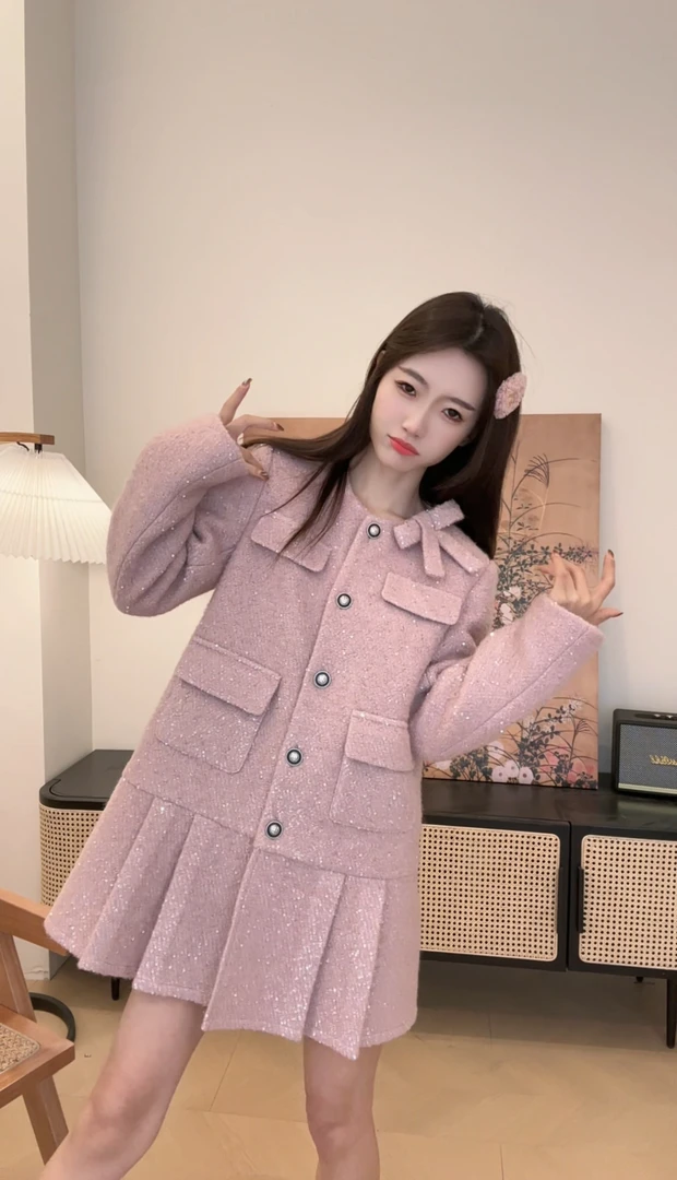 【郁香花园羽绒外套】原创设计师女装法式复古日常可穿