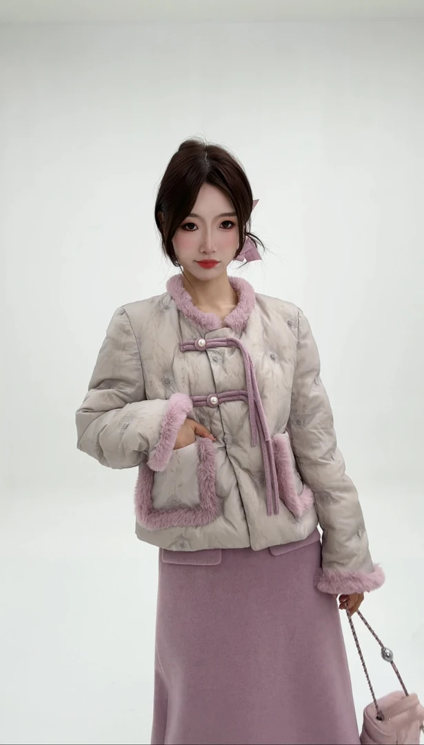 【梦中轻音羽绒套装】原创设计师女装法式复古日常可穿套装