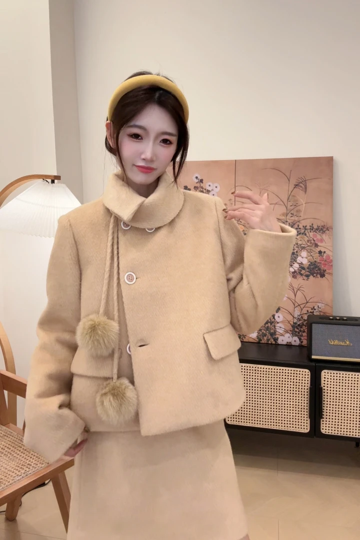 【千金甜番加棉套装】原创设计师女装法式复古日常可穿