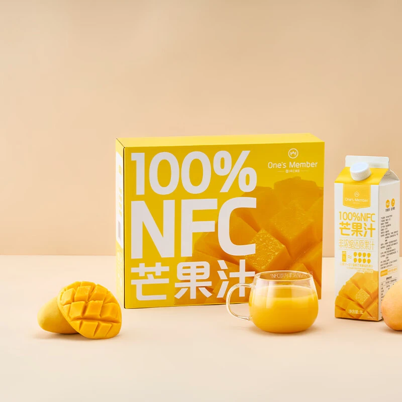One's Member 100%NFC芒果汁 1L*4盒
