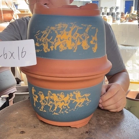 紫砂20CM（含）-50CM（不含）八骏图25/25