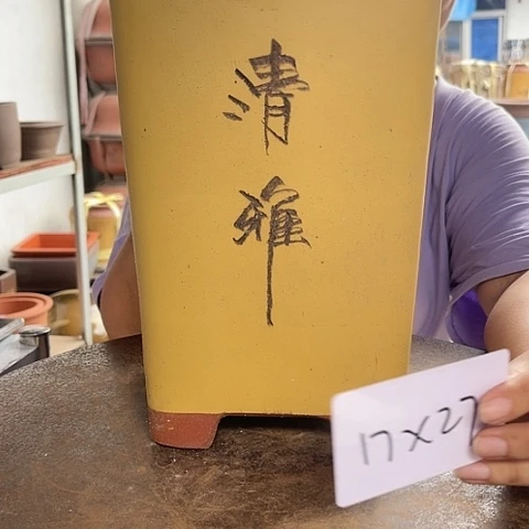 紫砂20CM（含）-50CM（不含）17黄四方
