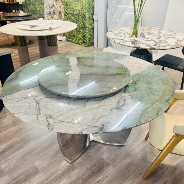 百达翡绿奢石圆桌（大圆1.5米，小圆0.9米）