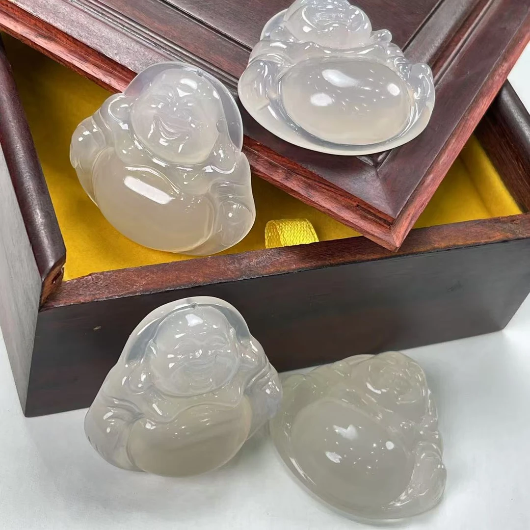 白玛瑙佛吊坠（拍一发一多样性发货）