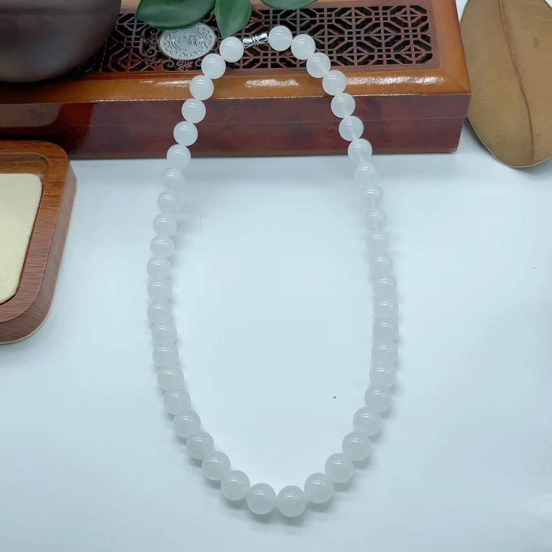 金丝玉冰圆珠项链约卡10珠子（拍一发一多样性发货）