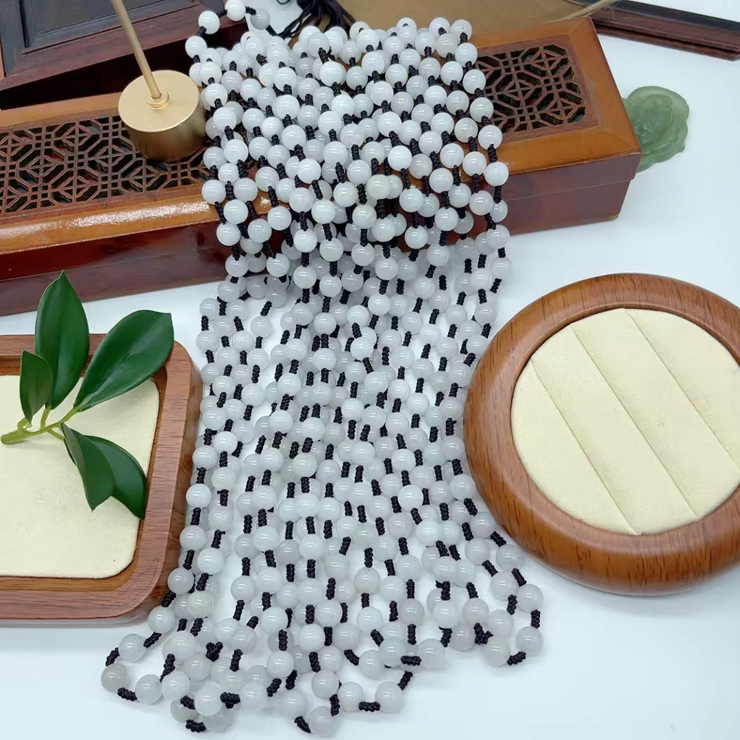 金丝玉圆珠挂链约卡6珠子（拍一发一多样性发货）