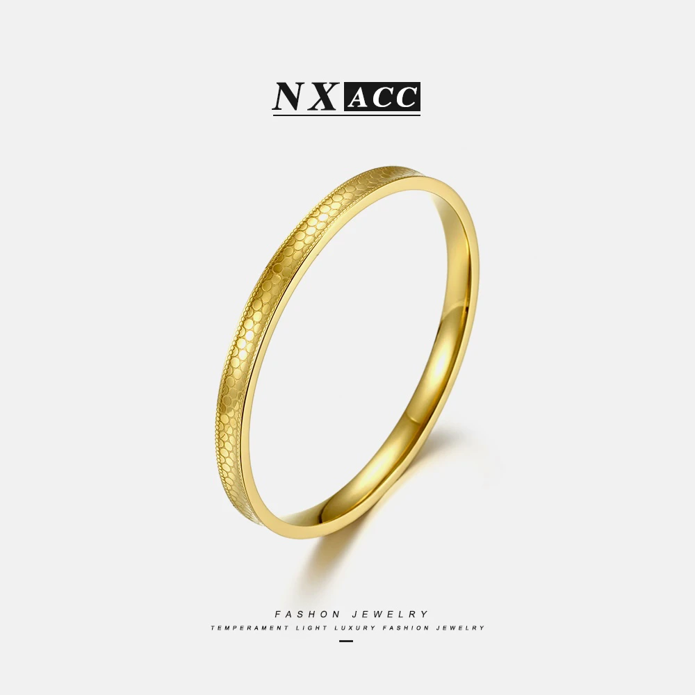 钛钢手镯 X-1091碎碎冰龙鳞鱼鳞手镯女精致轻奢古法手环镯子