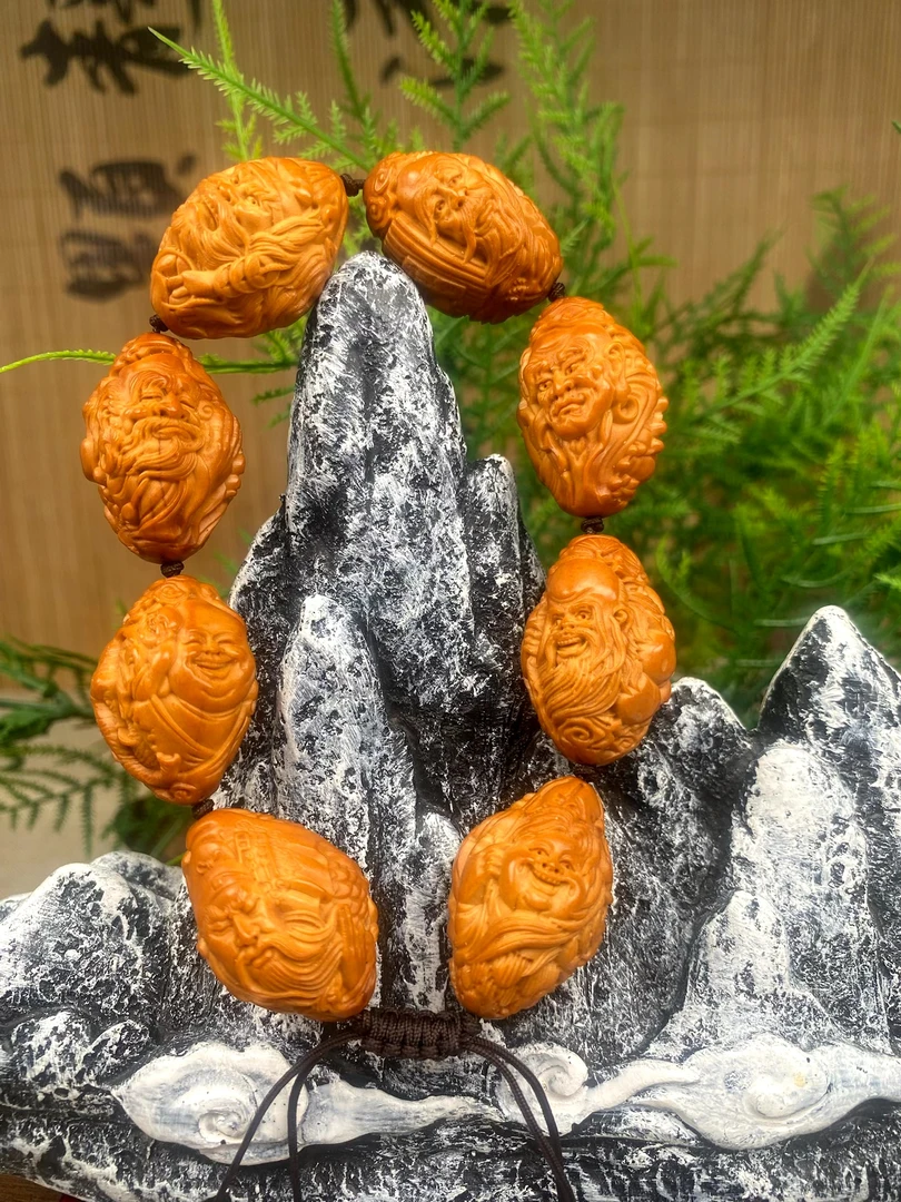 藏艺，诸神护佑橄榄核雕手串