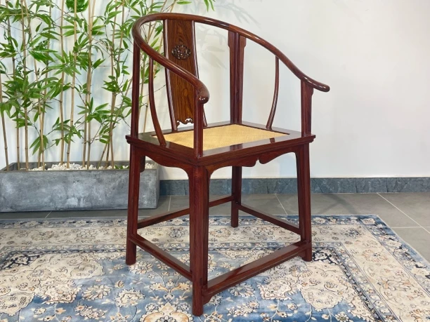白酸枝圈椅清华博物馆同款（定金）家用古典书房茶椅复古禅意桌椅