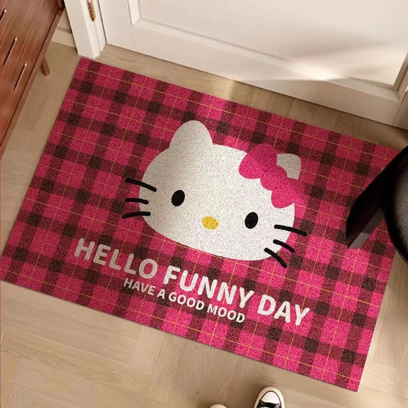 凯蒂合集丝圈入户门垫防滑玄关垫蹭土除尘地垫全新可裁剪家用地毯