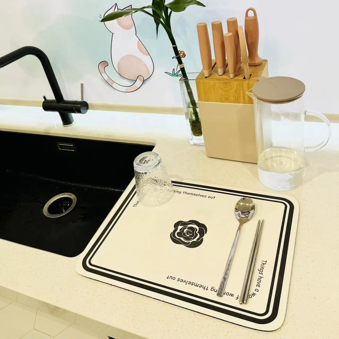 【孙小妹专属】简约轻奢吸水皮防滑好打理厨房沥水垫防烫吸水小垫