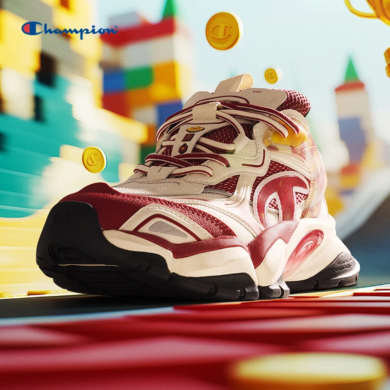 【蛇年限定】 Champion25新款红色老爹鞋贪吃蛇齿鲨鞋子男女25SSC01