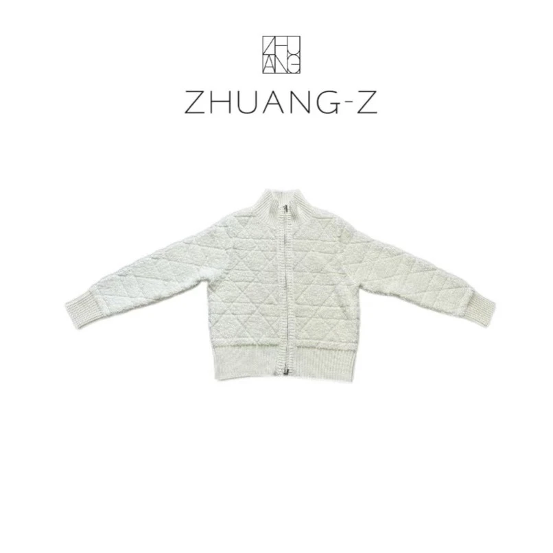 【ZHUANG -Z】（闲适）秋冬极简百搭直筒显瘦外套毛衣