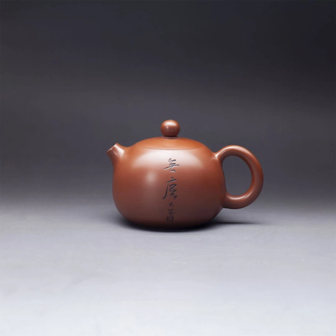 壶说坭兴 义陶阁 西施140CC无尘 手工坭兴陶泡茶壶 高端功夫茶具