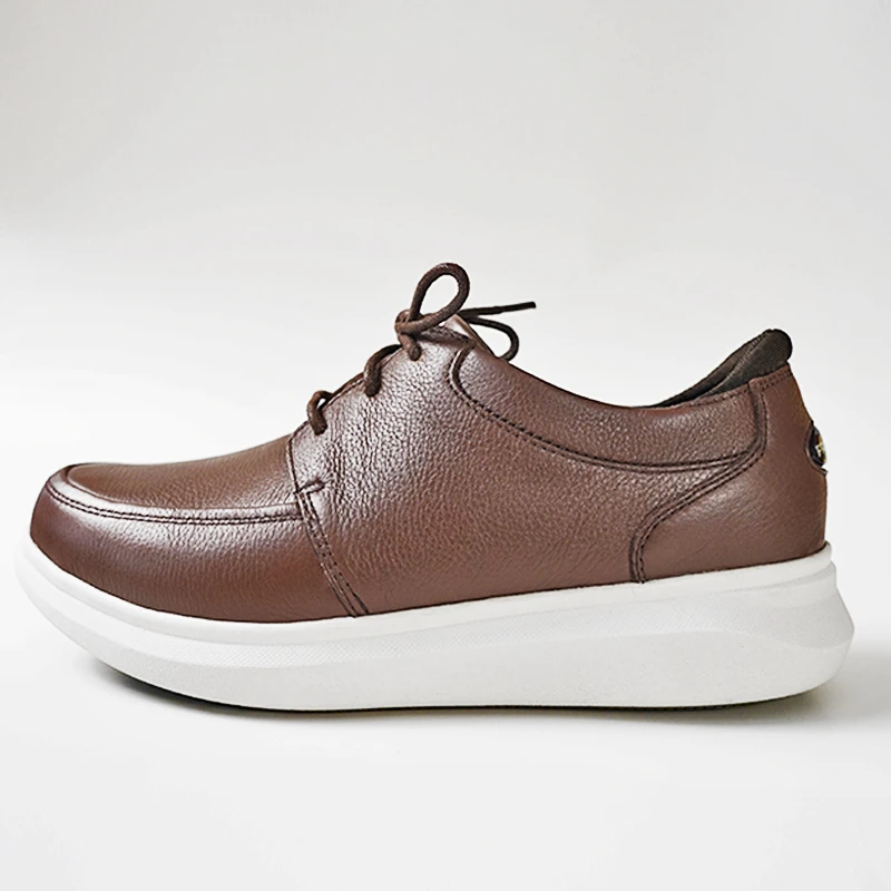 休顿运动皮鞋纯手工真牛皮男士舒适透气百搭商务休闲皮鞋002-2