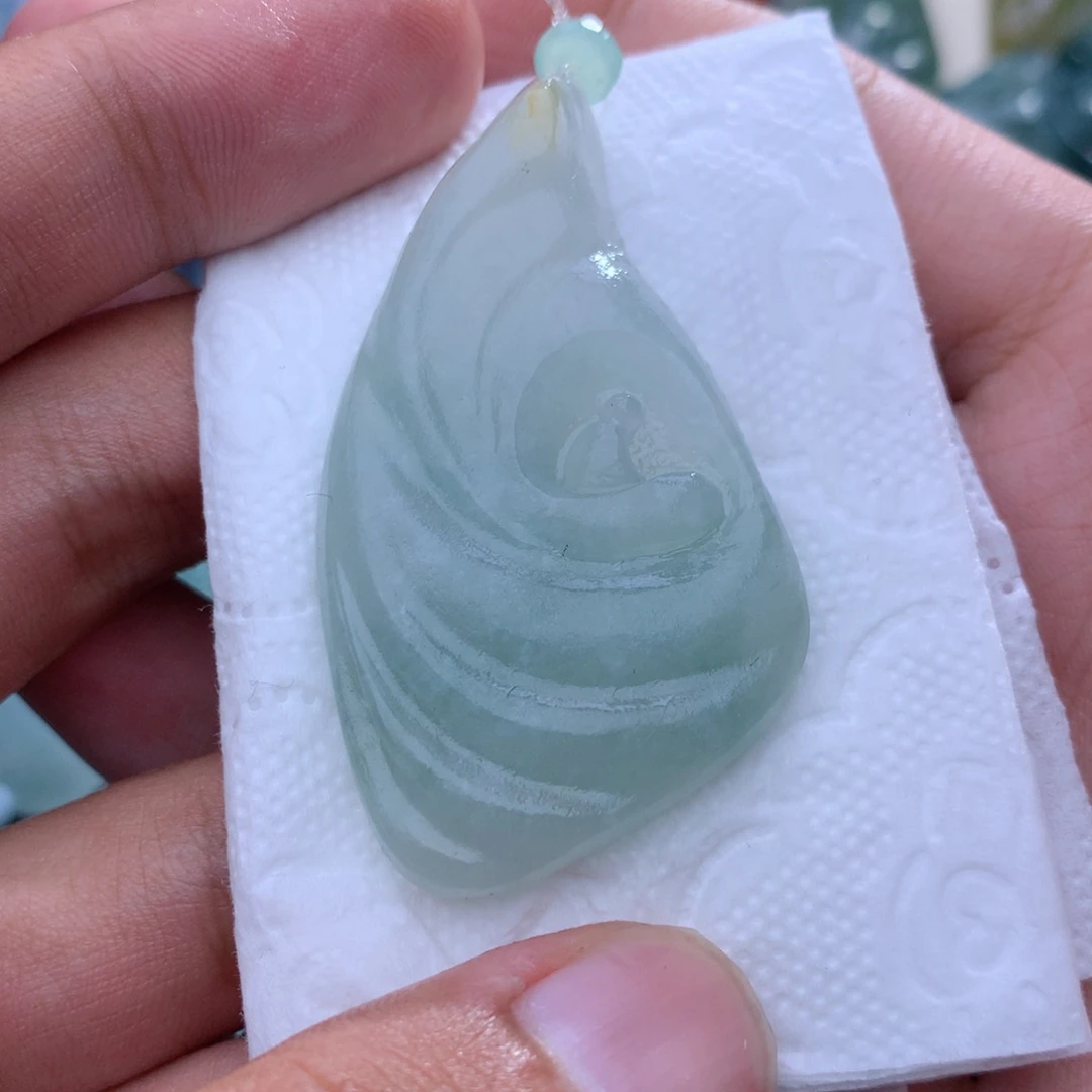 定制翡翠未镶嵌天然a货翡翠吊坠