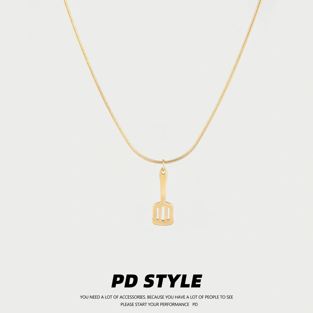钛钢项链 PDSTYLE 轮到你了！金铲铲之战钛钢项链男女个性ins吊坠