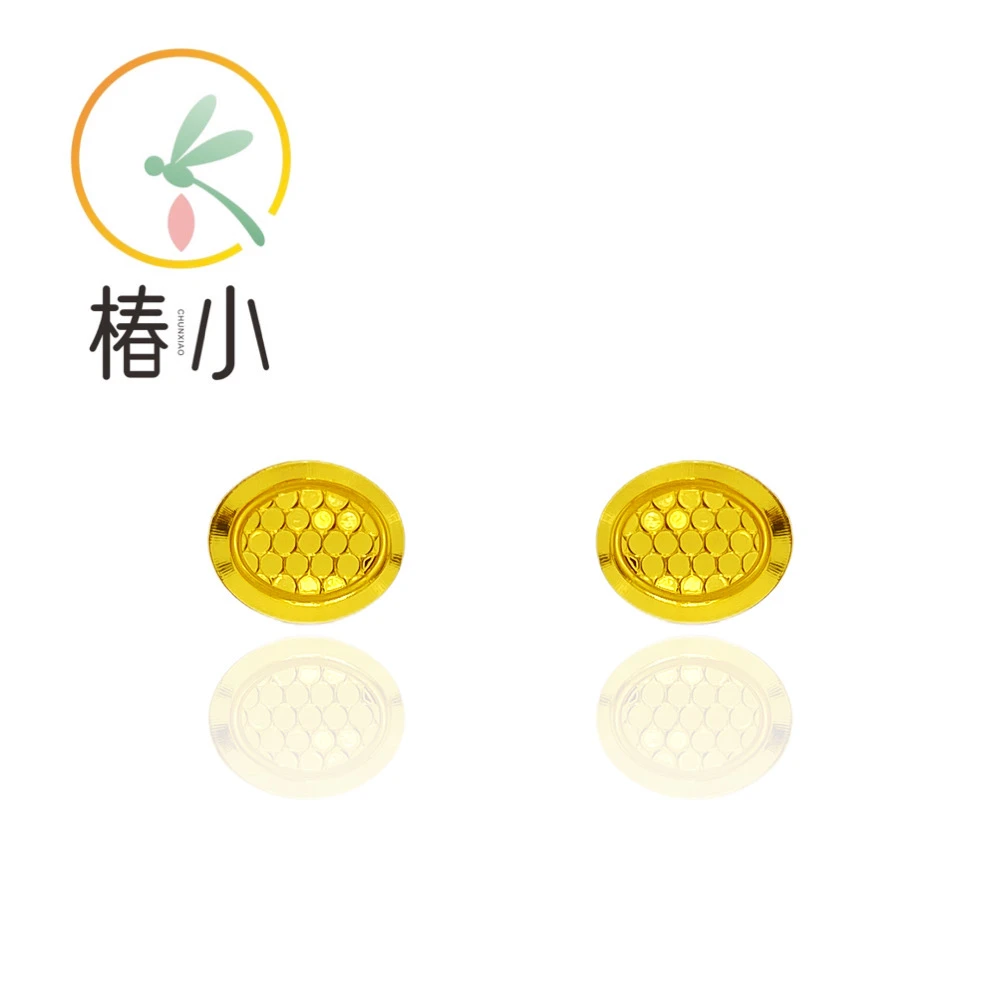 925银耳饰 龙鳞泡泡耳钉【椿小】2G0414饰品耳环首饰