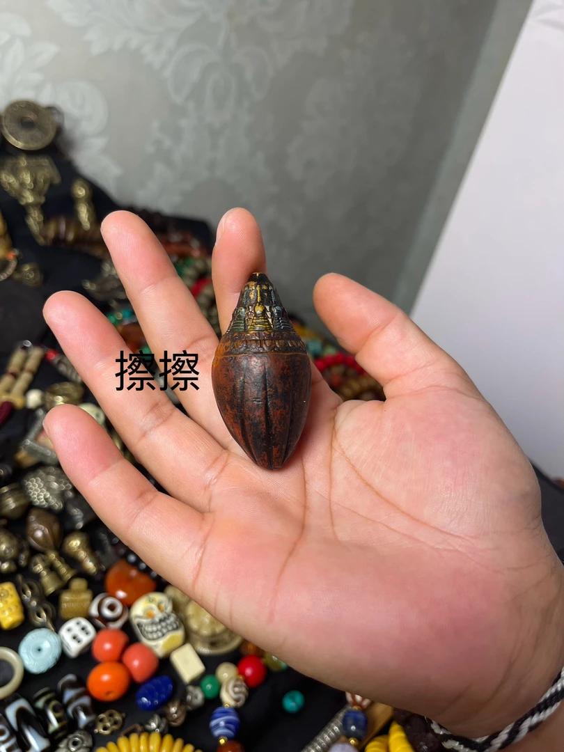 藏式风格108颗念珠（牛牛、菩提根、琉璃）