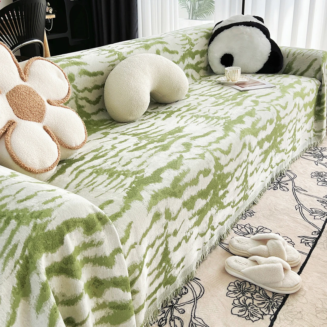 余墨沙发套罩网红沙发巾直排一片式防猫全盖沙发毯沙发垫盖布