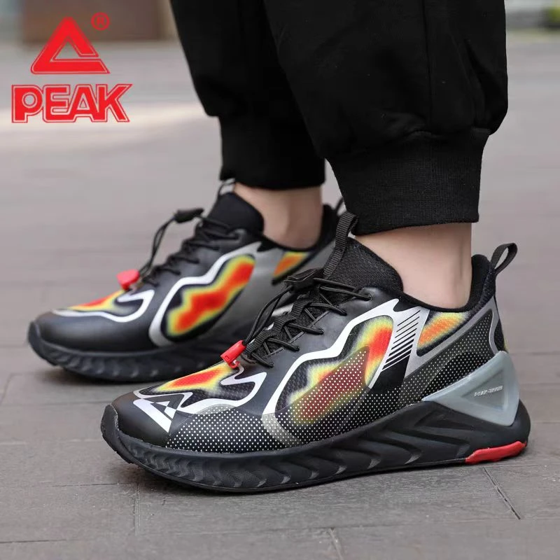 匹克态极儿童生态防泼水科技网面透气防滑耐磨抽拉绳  休闲运动鞋