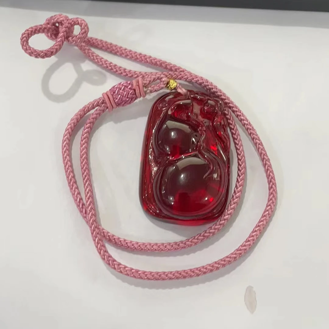 血珀雕刻葫芦吊坠26A022