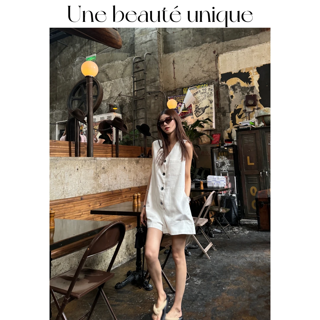 【阿尔及尔】气质高级小众设计感连体裤