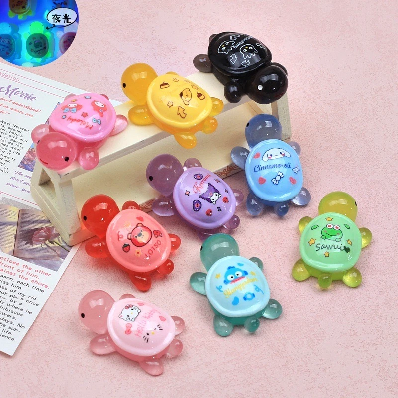 【对对碰】环保树脂夜光对对碰乌龟手工DIY卡通微景观饰品